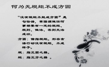 讲规矩守规矩演讲稿5篇