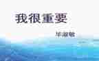 我很重要毕淑敏读后感8篇