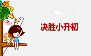 我的小升初的作文8篇