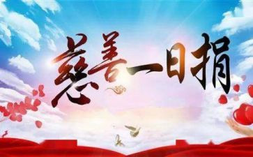 一日捐心得体会6篇